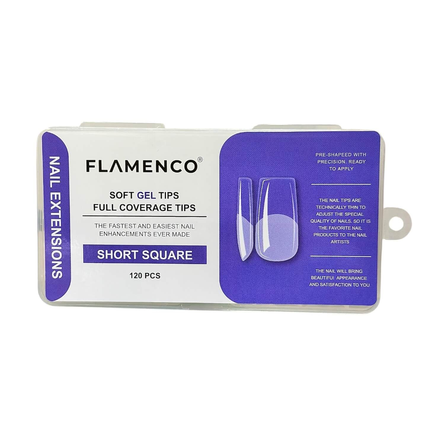 Uñas Soft Gel Tips Flamenco 120 Pcs - Imagen 7