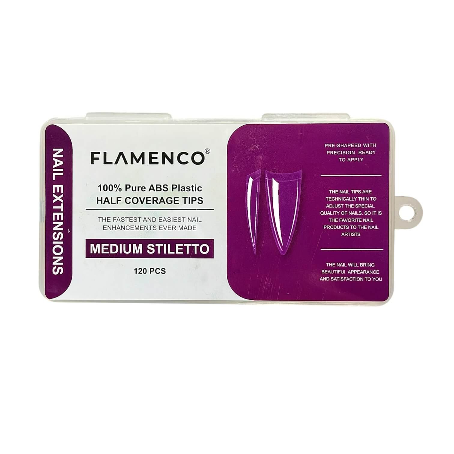 Uñas Soft Gel Tips Flamenco 120 Pcs - Imagen 8