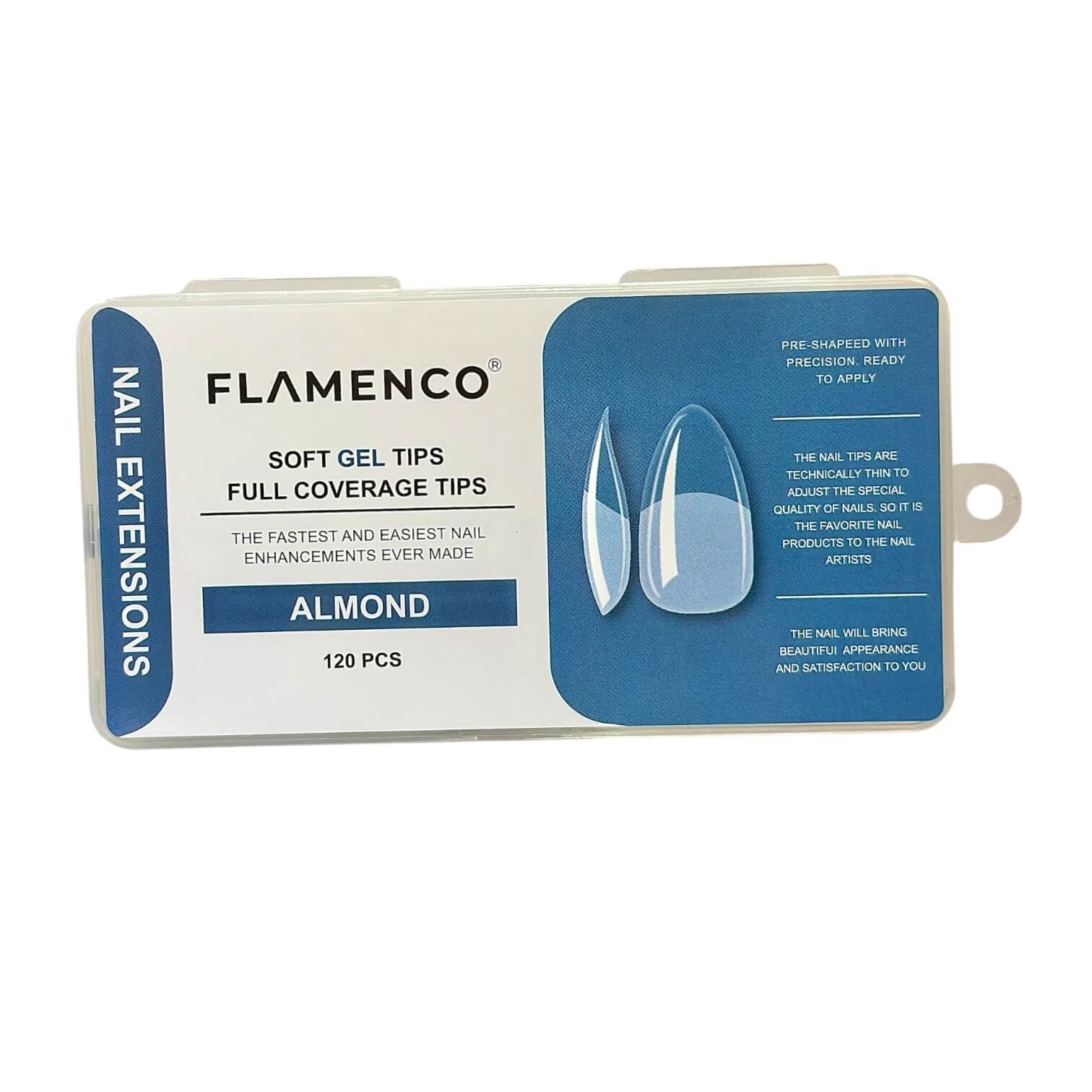 Uñas Soft Gel Tips Flamenco 120 Pcs - Imagen 9