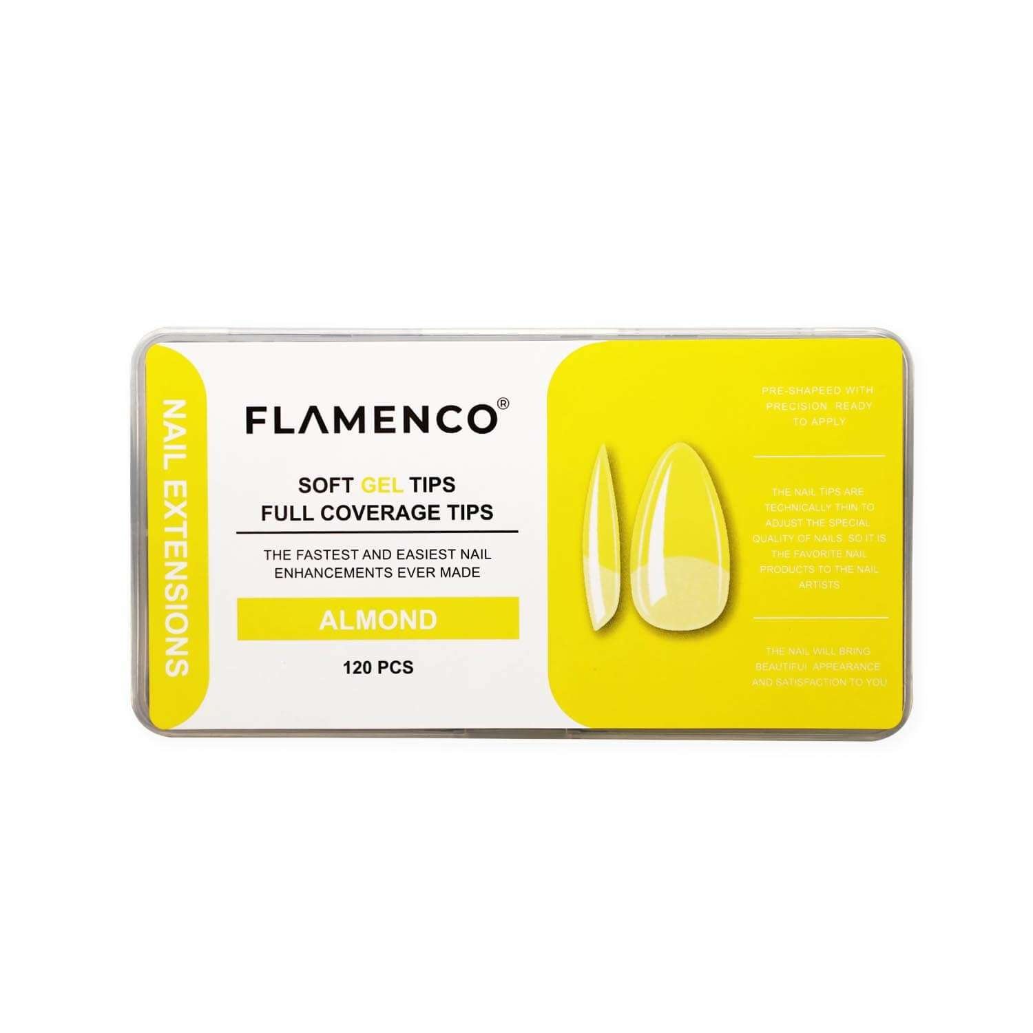 Uñas Soft Gel Tips Flamenco 120 Pcs - Imagen 5