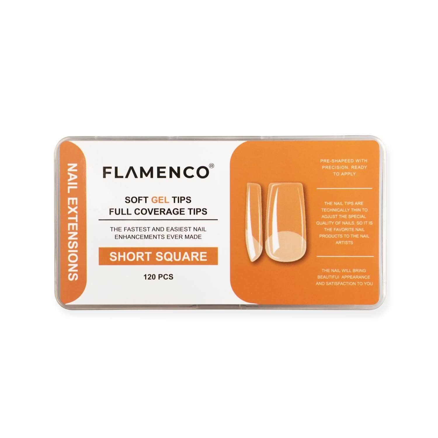 Uñas Soft Gel Tips Flamenco 120 Pcs - Imagen 3