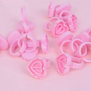 Anillo Para Pegamento Corazón 50 Pcs