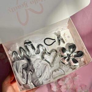 Box accesiorios Capilares 6pcs plateado