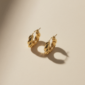 Aretes dorados mini