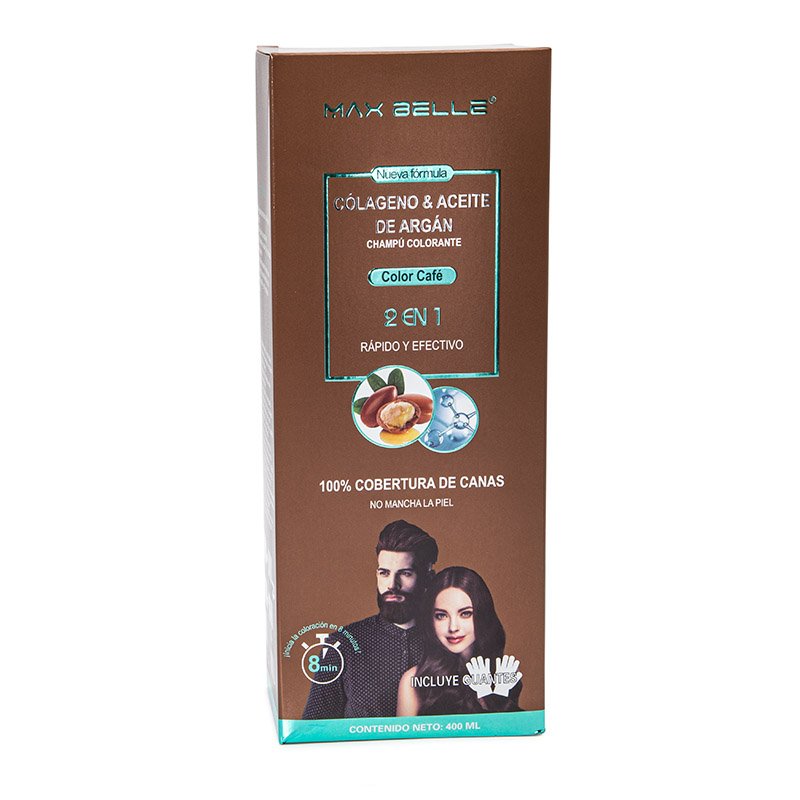 Shampoo Colorante Café Max belle 400ml - Imagen 2