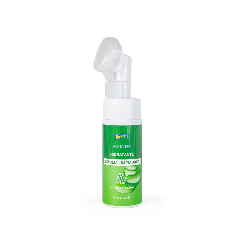 Espuma Limpiadora Facial Aloe Vera Bubbaluu
